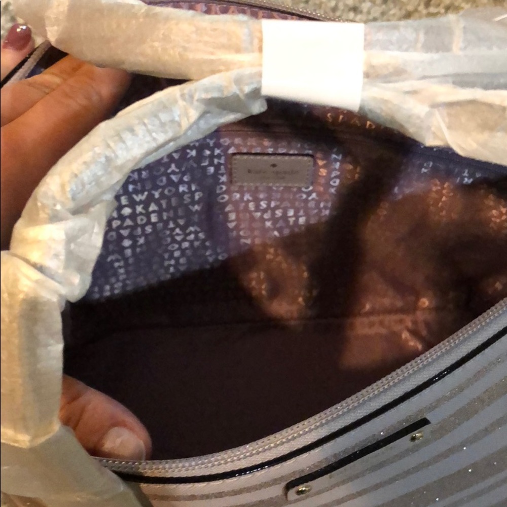 Kate Spade sparkly striped bag - Picture 5 of 6